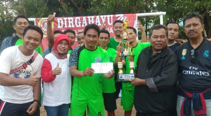 Inilah Juara Sepak Bola U 40 Kelurahan Tegalsari Kota Semarang 2019